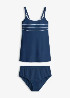 Mujer bonprix bonprix Tankini largo con costuras decorativas (2 piezas)