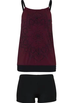 bonprix bonprix Ropa De Baño Deportiva|Tankinis>Tankini oversize (2 piezas) baya-negro