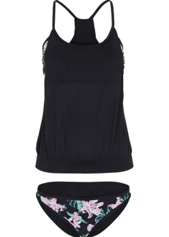 bonprix bonprix Tankinis>Tankini oversize (2 piezas) a capas Negro