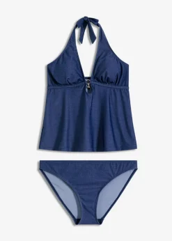 Mujer bonprix bonprix Tankini (2 piezas) con aspecto vaquero