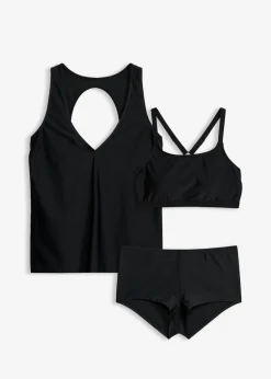 Mujer bonprix bonprix Tankini (3 piezas) con top tipo bandeau