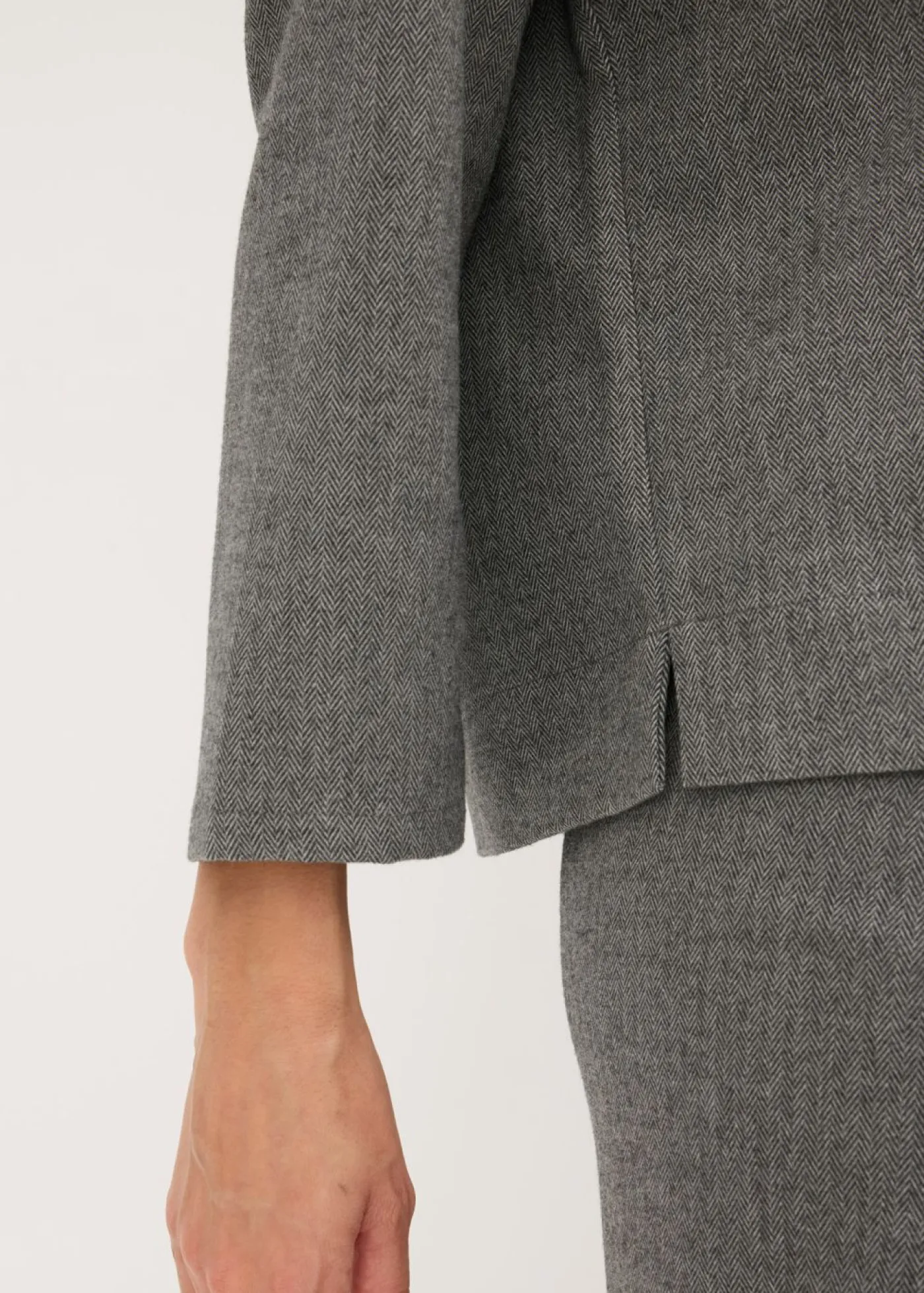 Mujer bonprix bonprix Túnica con diseño en espiga de tejido firme