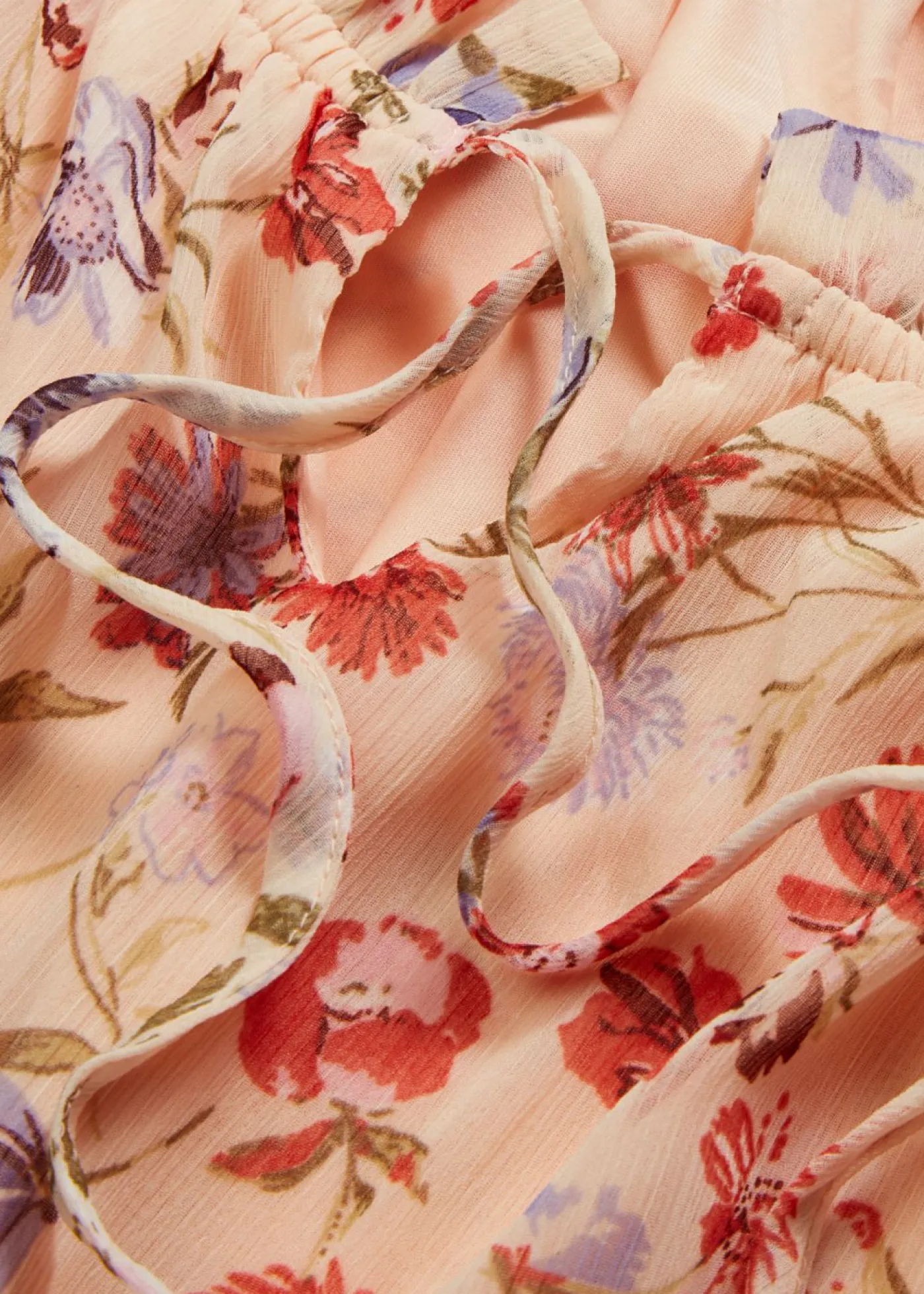 bonprix bonprix Camisas Y Blusas>Túnica con escote bañera Rosa claro de flores