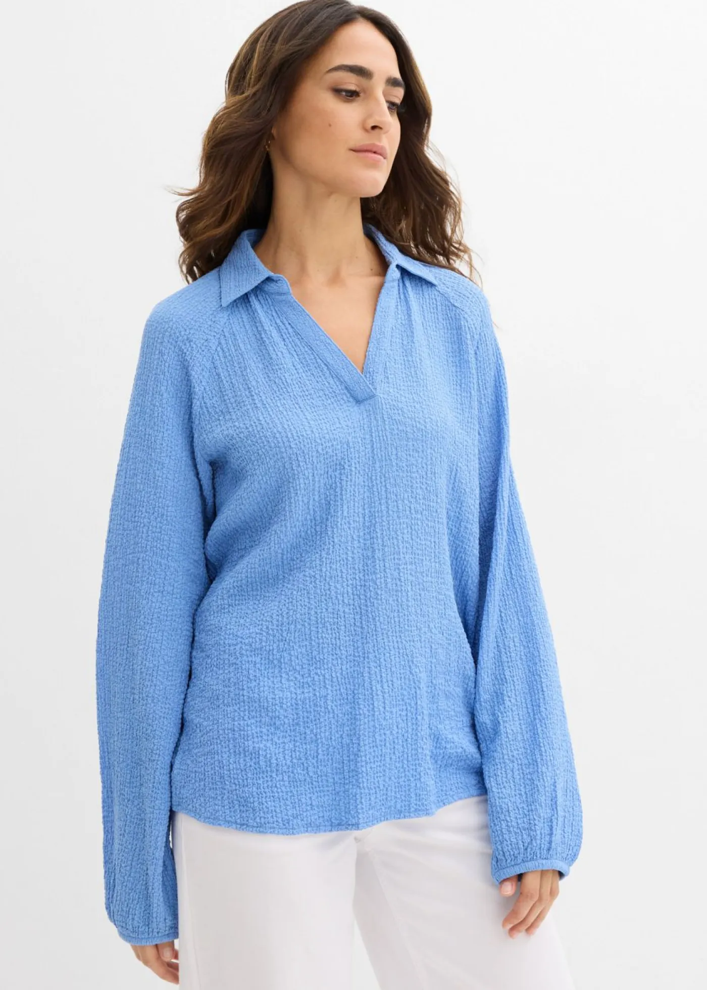 bonprix bonprix Camisas Y Blusas>Túnica con viscosa azul provenzal