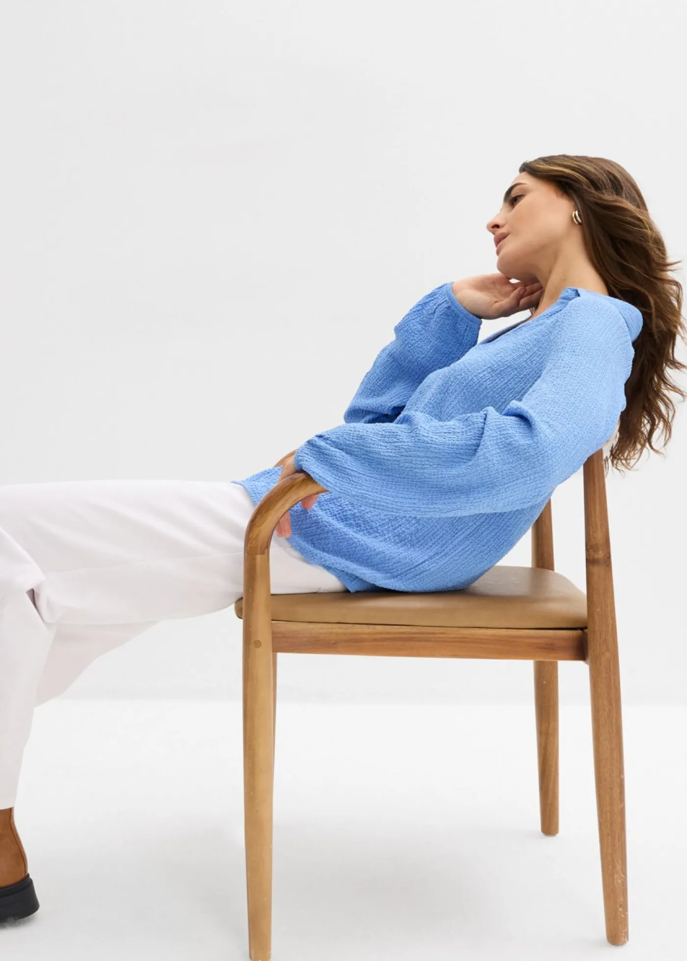 bonprix bonprix Camisas Y Blusas>Túnica con viscosa azul provenzal