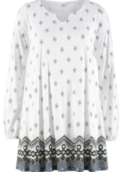 bonprix bonprix Camisas Y Blusas>Túnica de mezcla de viscosa y algodón crema suave