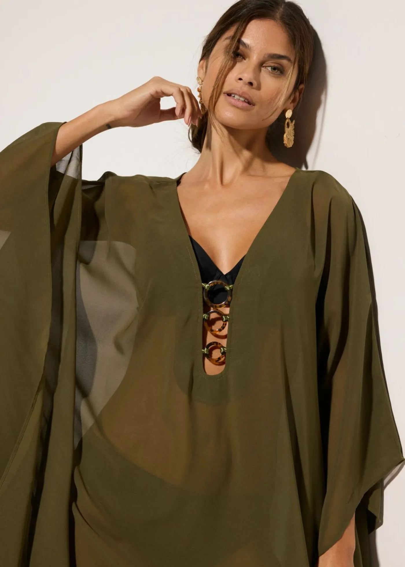 Mujer bonprix bonprix Túnica de playa de gasa ligera