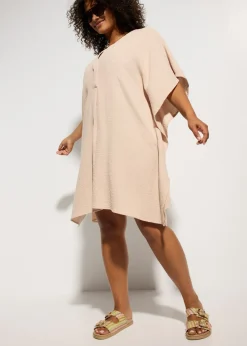 Mujer bonprix bonprix Túnica de playa de muselina vaporosa