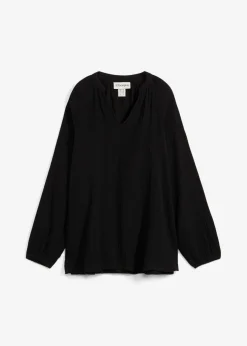 bonprix bonprix Camisas Y Blusas>Túnica larga de muselina Negro