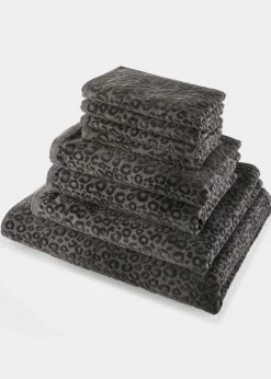bonprix bonprix Toalla de mano de algodón con estampado de leopardo
