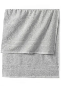 bonprix bonprix Muebles De Baño·Toallas De Baño|Toallas>Toalla de mano de algodón de calidad suave Gris