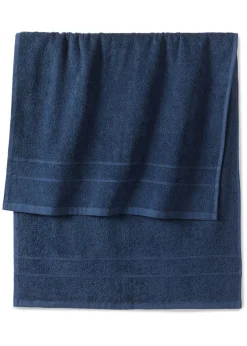 bonprix bonprix Muebles De Baño·Toallas De Baño|Toallas>Toalla de mano de algodón de calidad suave Azul marino