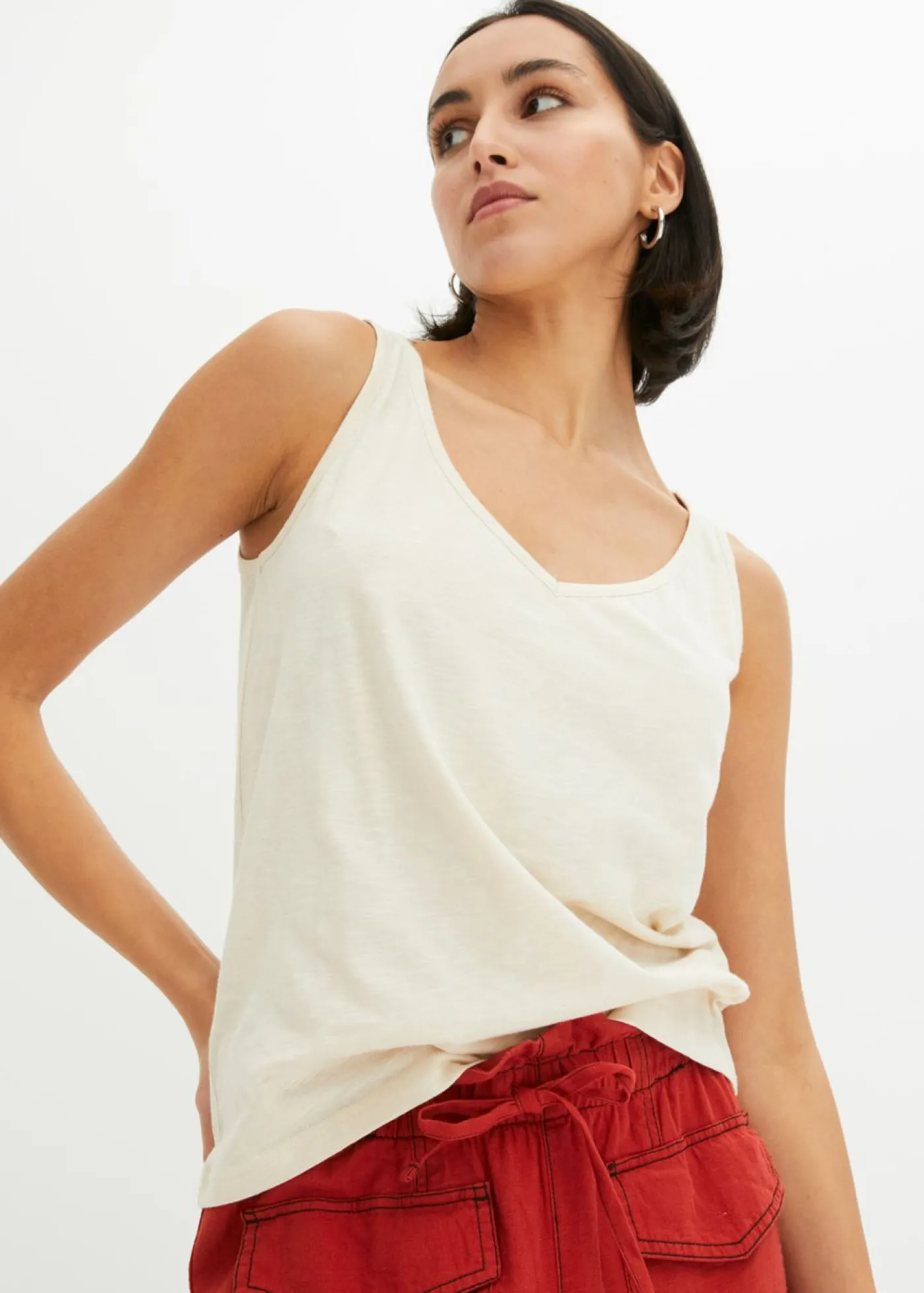 bonprix bonprix Básicos|Camisetas>Top gris guijarro