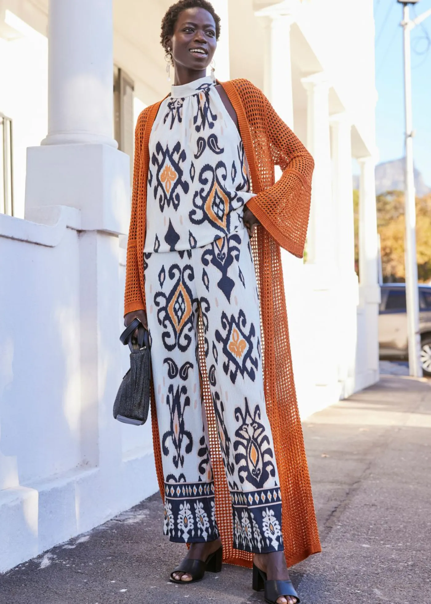 bonprix bonprix Conjuntos De Ropa|Camisetas>Top crudo-negro-marrón anaranjado-café con leche