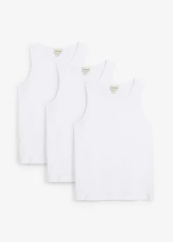 bonprix bonprix Básicos En Rebajas|Ropa Deportiva>Top (3 unidades) Blanco-blanco-blanco
