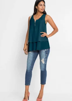 Mujer bonprix bonprix Top con cremallera