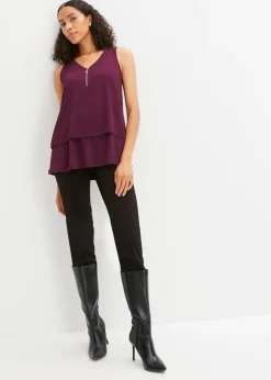 Mujer bonprix bonprix Top con cremallera