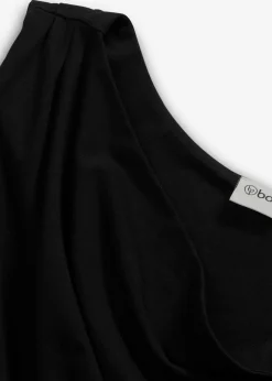 bonprix bonprix Camisetas>Top con detalle anudado Negro