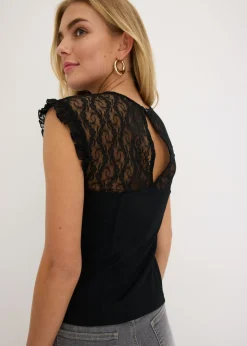 Mujer bonprix bonprix Top con encaje