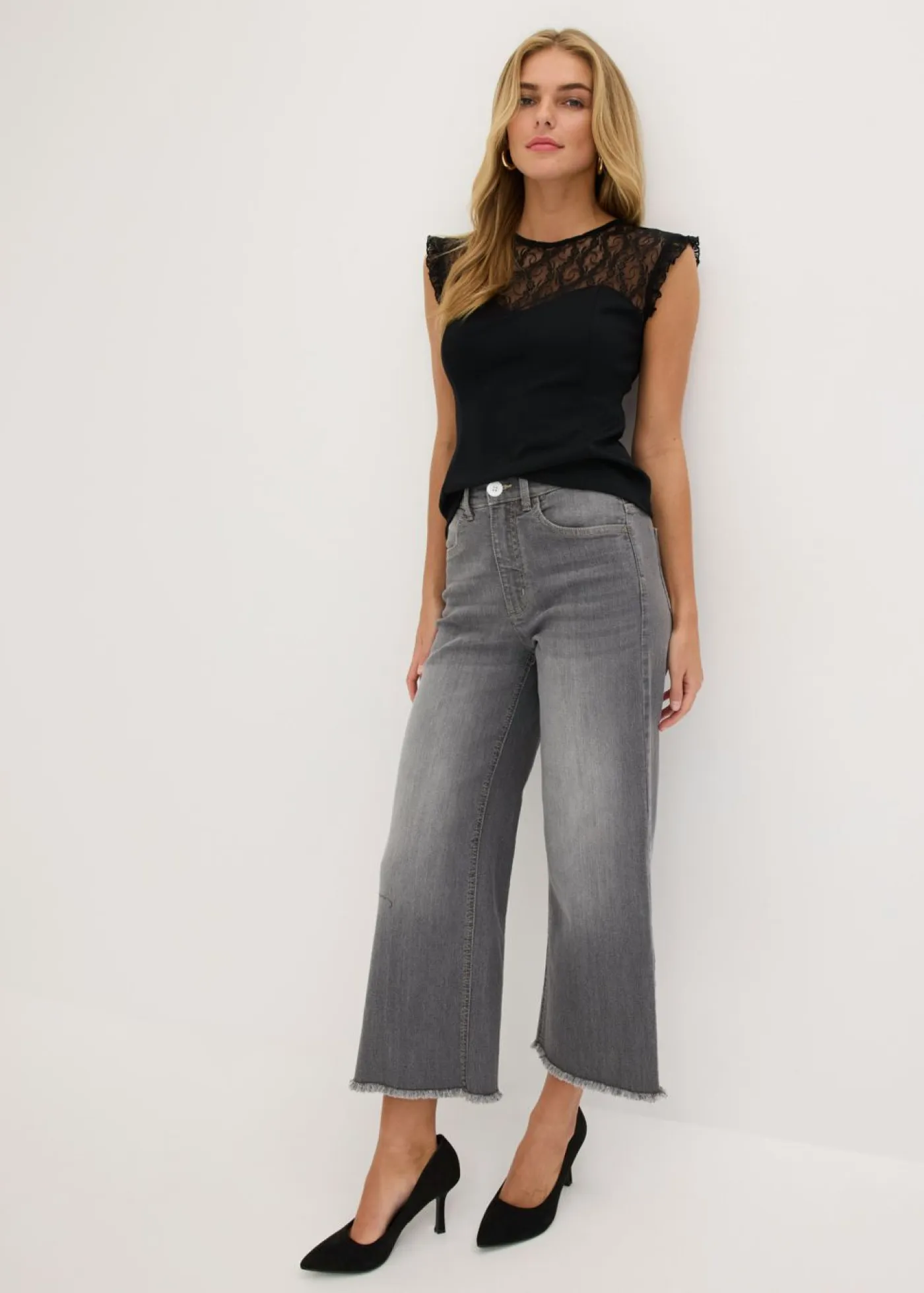 Mujer bonprix bonprix Top con encaje