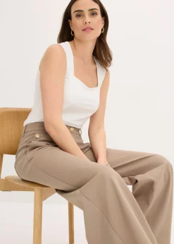 Mujer bonprix bonprix Top con escote cuadrado