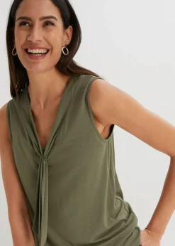 Mujer bonprix bonprix Top con lazo