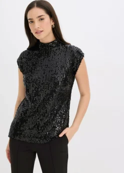 Mujer bonprix bonprix Top con lentejuelas