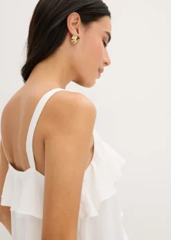 Mujer bonprix bonprix Top con tirantes finos y satén brillante