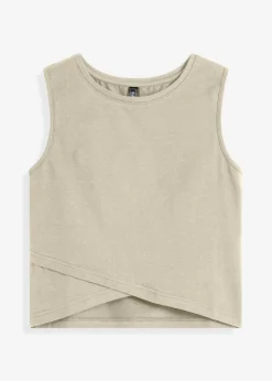 Mujer bonprix bonprix Top corto de suave mezcla de algodón