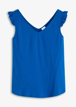 bonprix bonprix Camisetas|Novedades>Top de algodón orgánico puro Azur