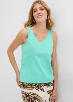 Mujer bonprix bonprix Top de algodón orgánico puro (2 unidades)
