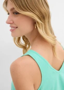 Mujer bonprix bonprix Top de algodón orgánico puro (2 unidades)