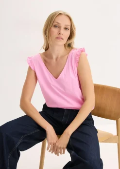 Mujer bonprix bonprix Top de algodón orgánico puro