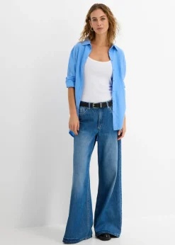 Mujer bonprix bonprix Top de algodón puro con tirantes finos (2 unidades)