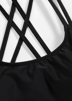 Mujer bonprix bonprix Top de bikini bustier con tirantes cruzados