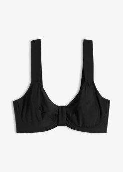 bonprix bonprix Bikinis|Copas Grandes (D-G)>Top de bikini reductor con tirantes anchos Negro