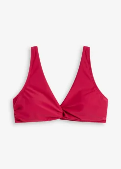 bonprix bonprix Conjuntos De Traje De Baño|Bikinis>Top de bikini tipo bustier con detalle anudado fucsia