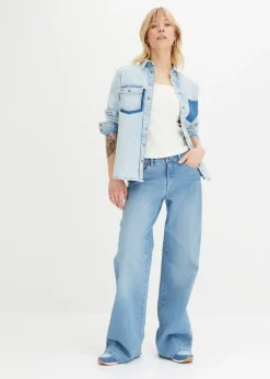 Mujer bonprix bonprix Top de canalé de algodón orgánico (2 unidades)