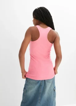 Mujer bonprix bonprix Top de canalé de algodón orgánico (2 unidades)