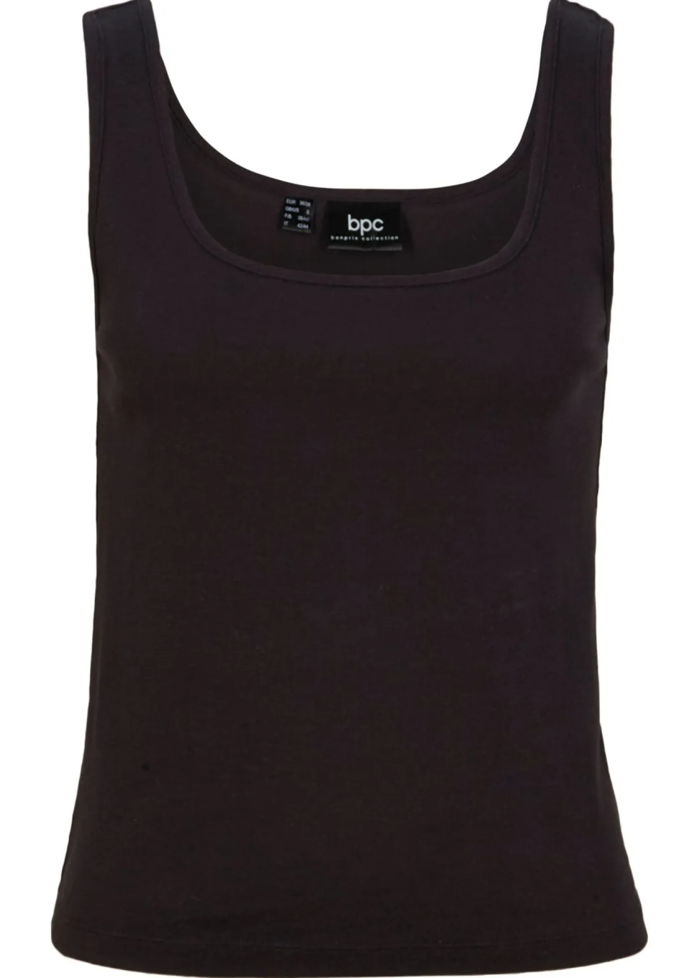 Mujer bonprix bonprix Top de canalé de algodón puro