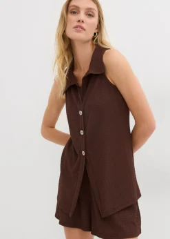 Mujer bonprix bonprix Top de crepé estructurado