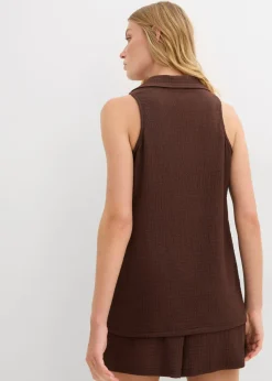 Mujer bonprix bonprix Top de crepé estructurado