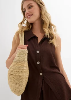 Mujer bonprix bonprix Top de crepé estructurado