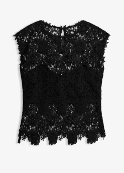 bonprix bonprix Camisetas|Novedades>Top de encaje Negro