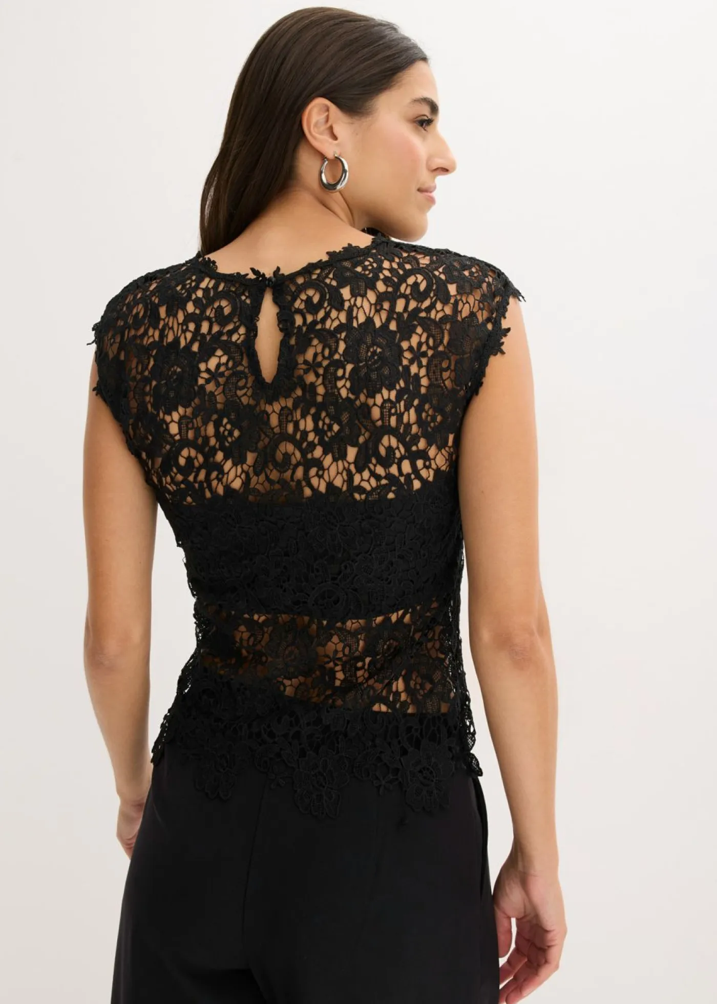 bonprix bonprix Camisetas|Novedades>Top de encaje Negro