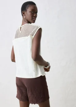 Mujer bonprix bonprix Top de lino puro