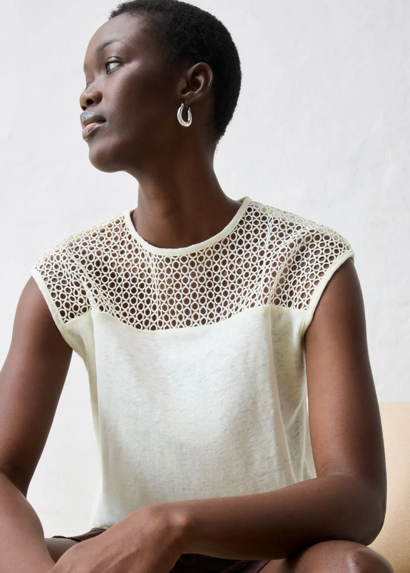 Mujer bonprix bonprix Top de lino puro