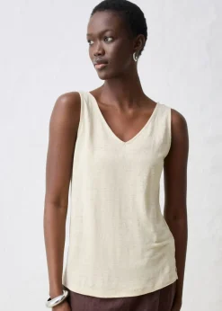 Mujer bonprix bonprix Top de lino puro