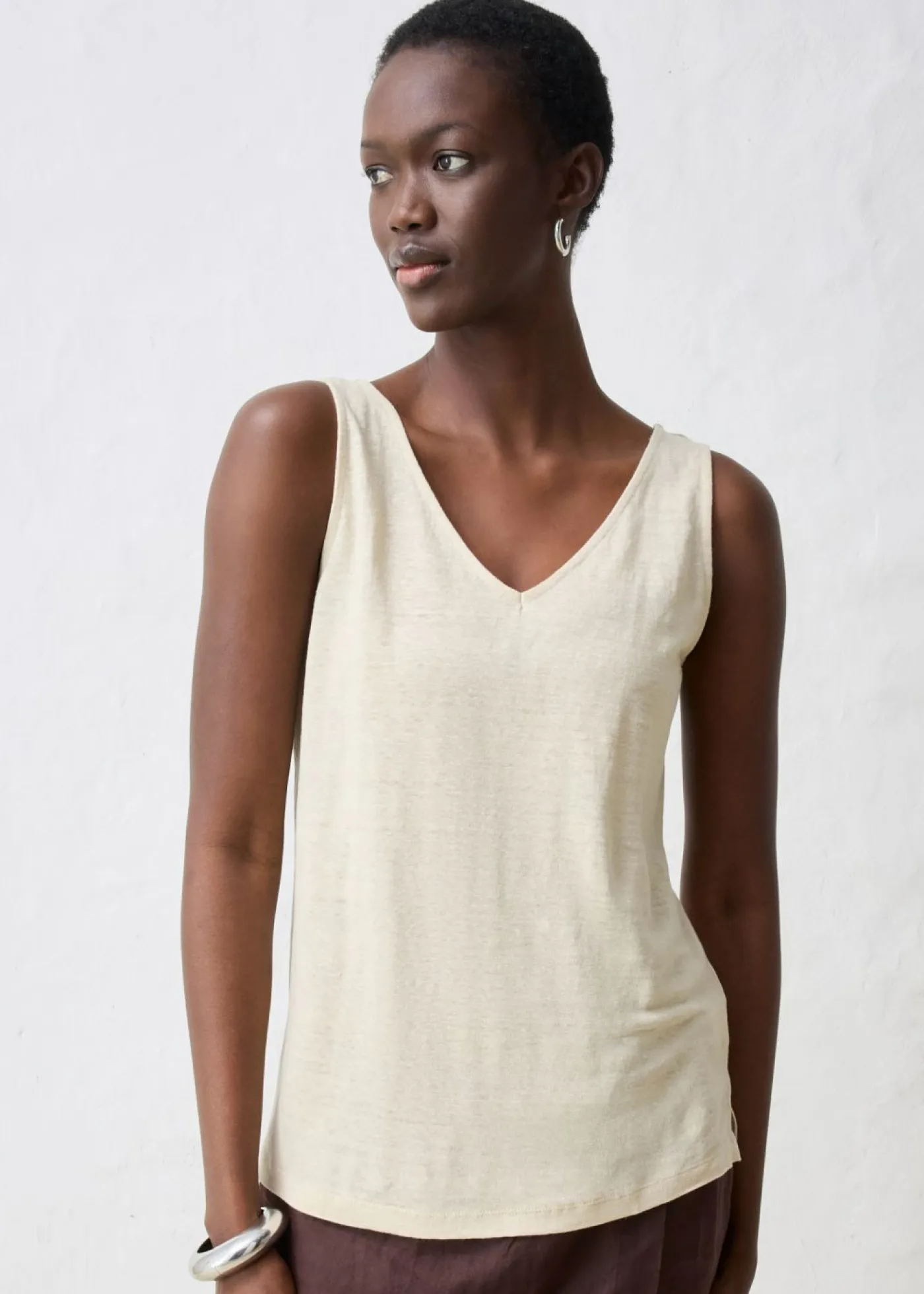 Mujer bonprix bonprix Top de lino puro