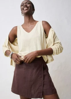 Mujer bonprix bonprix Top de lino puro